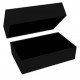 Boîte cloche noire en carton 260*165*H65mm