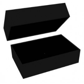 Boîte cloche noire en carton 260*165*H65mm